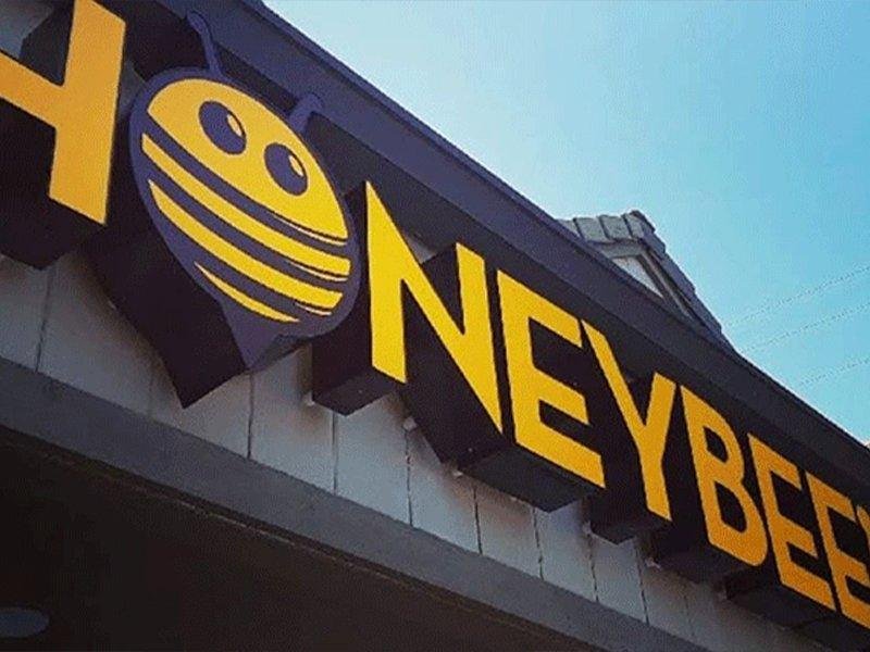 Honeybee channel letter sign by West Coast Sign Shop