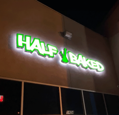Outdoor business sign with illuminated channel letters by West Coast Sign Shop