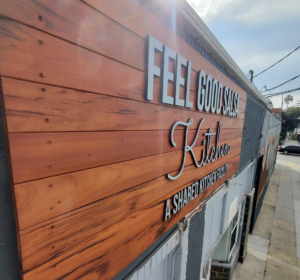 Custom non-illuminated business sign created by West Coast Sign Shop for outdoor branding.