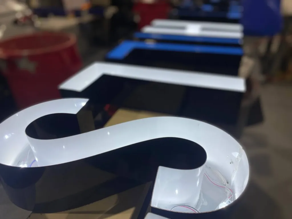 LED channel letter sign installed by West Coast Sign Shop