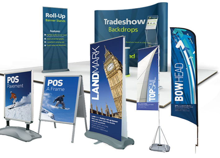 Custom signage products coming soon – including flags, banners, and displays