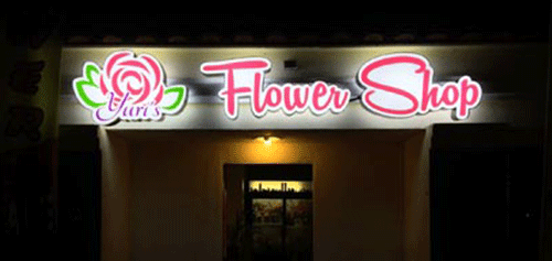 Backlit channel letters for restaurant signage by West Coast Sign Shop