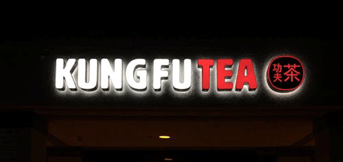 Illuminated channel letters for medical building exterior